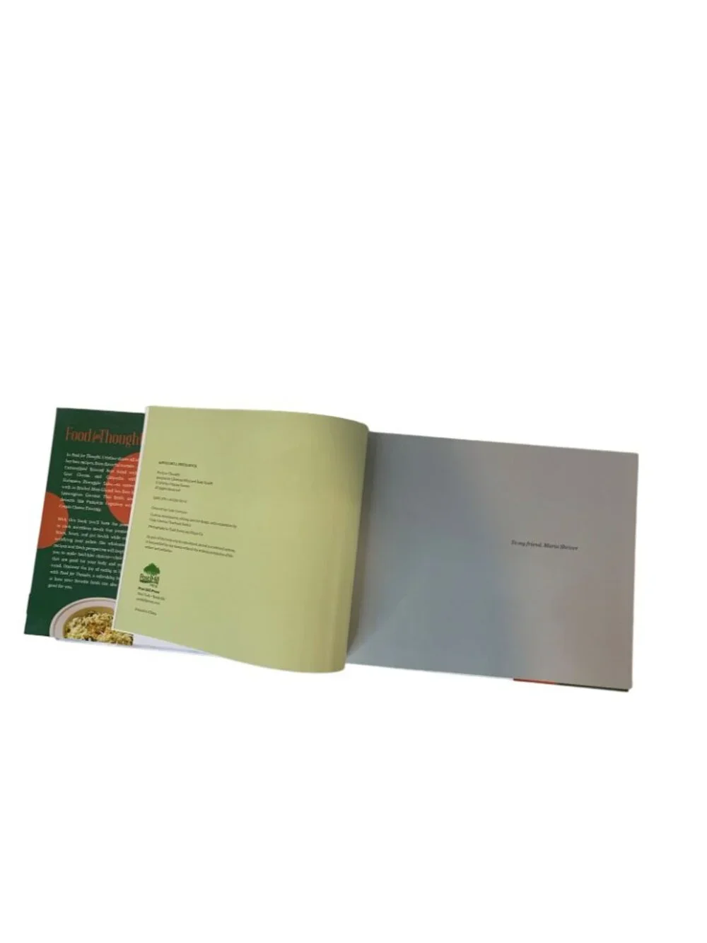 Food for Thought Cookbook Cristina Ferrare Healthy Recipes Signed Hardcover 2014